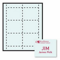 Colored Paper Name Badge Insert - 2 Color (4"x3")